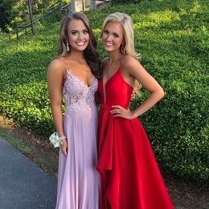 Red Alyce prom dress